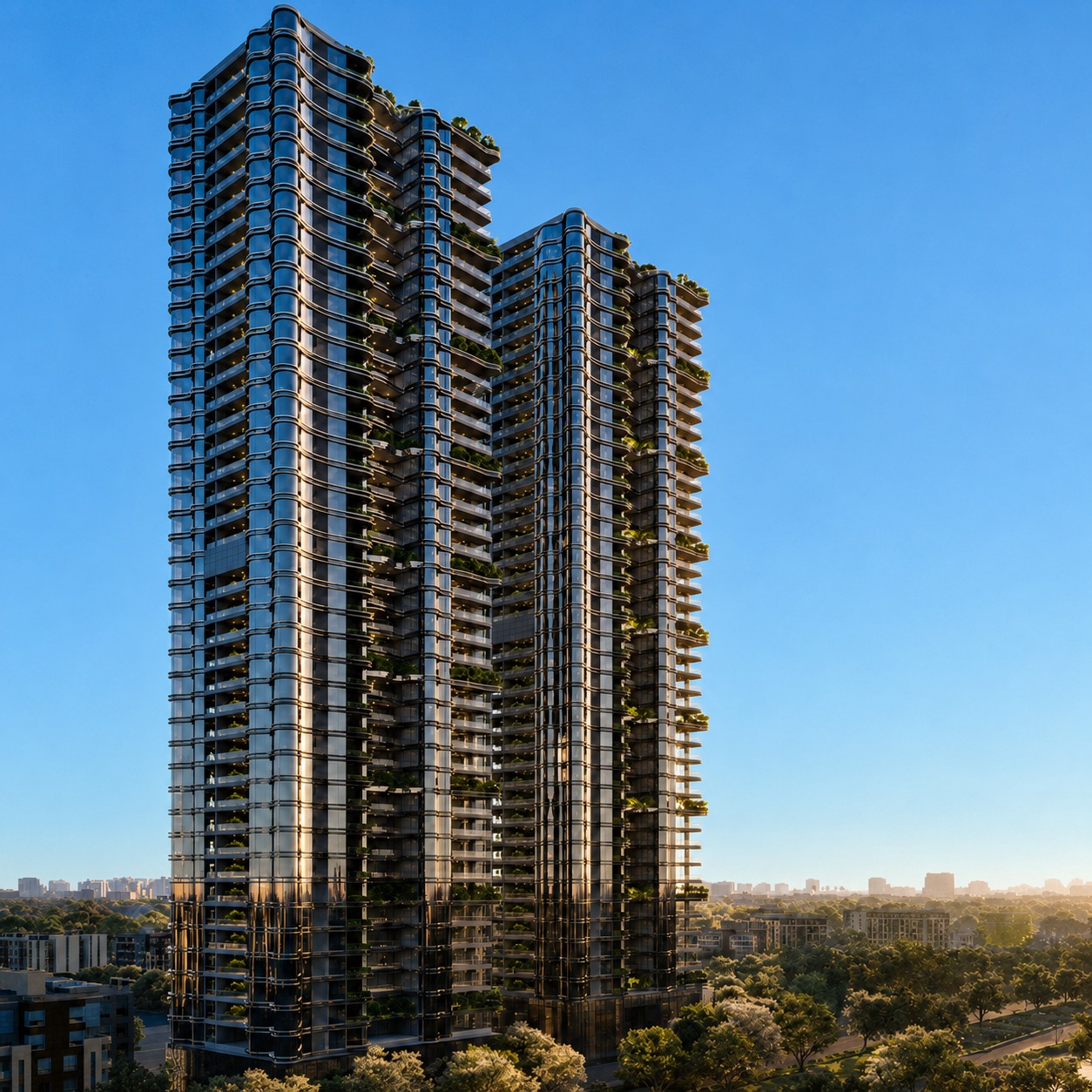 The Twins by DSR — ultra luxury twin towers in the Financial District, Hyderabad